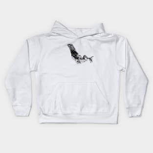 Frilled-neck lizard Kids Hoodie